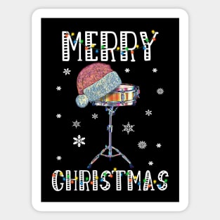 Santa Drum - Merry Christmas Sticker